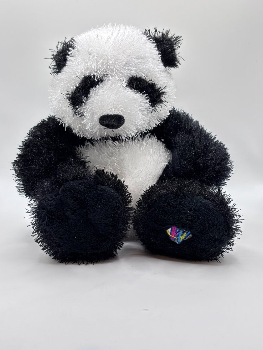 Ganz Webkinz PANDA Bear Plush 7" Shaggy Stuffed Animal Toy No Code